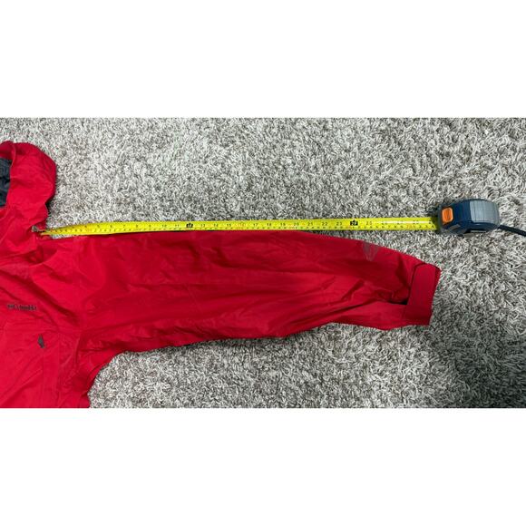 Columbia Omni-Tech Interchange Jacket Sz L Red Waterproof Breathable Hooded - Picture 11 of 14